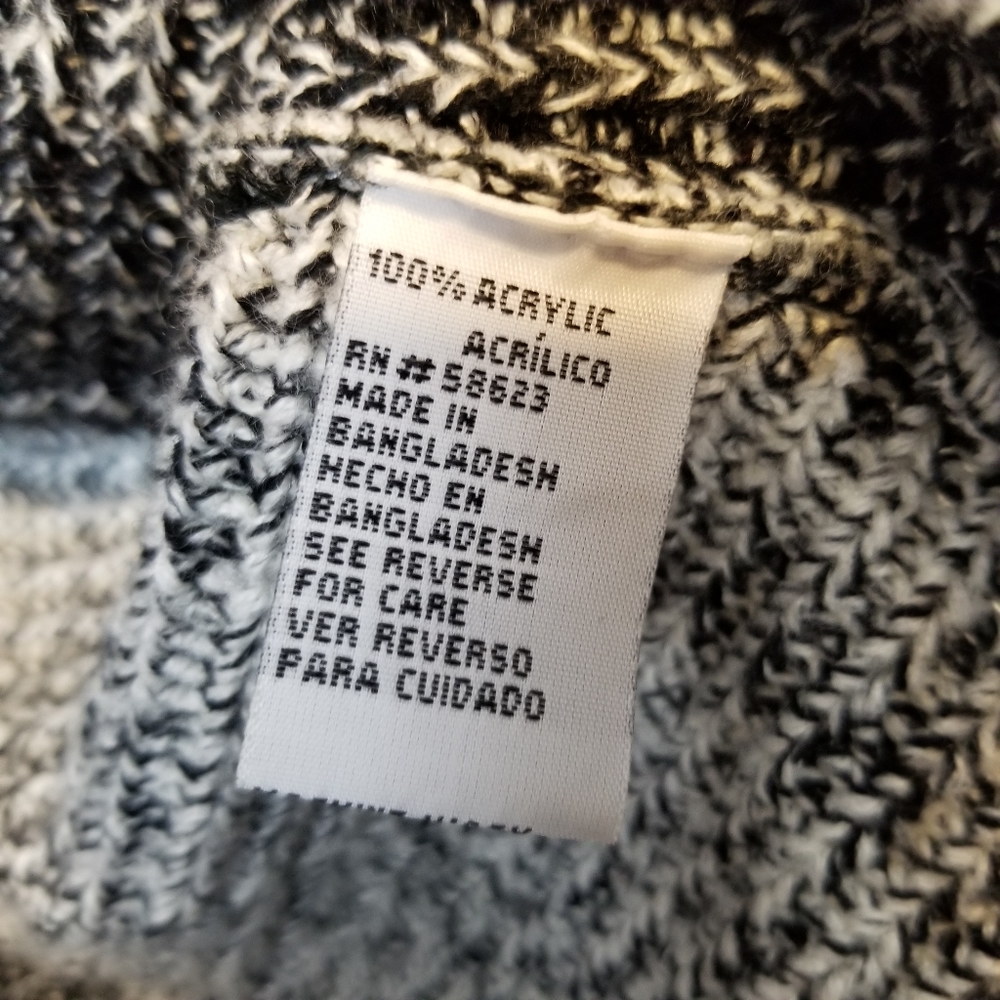 Carol Rose Cardigan Open Front Color Block Sweater - image 5